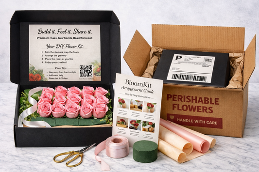Luxury Blossoms — Premium Rose Gift Box | 12 Roses + Curated Greenery COMING SOON!!